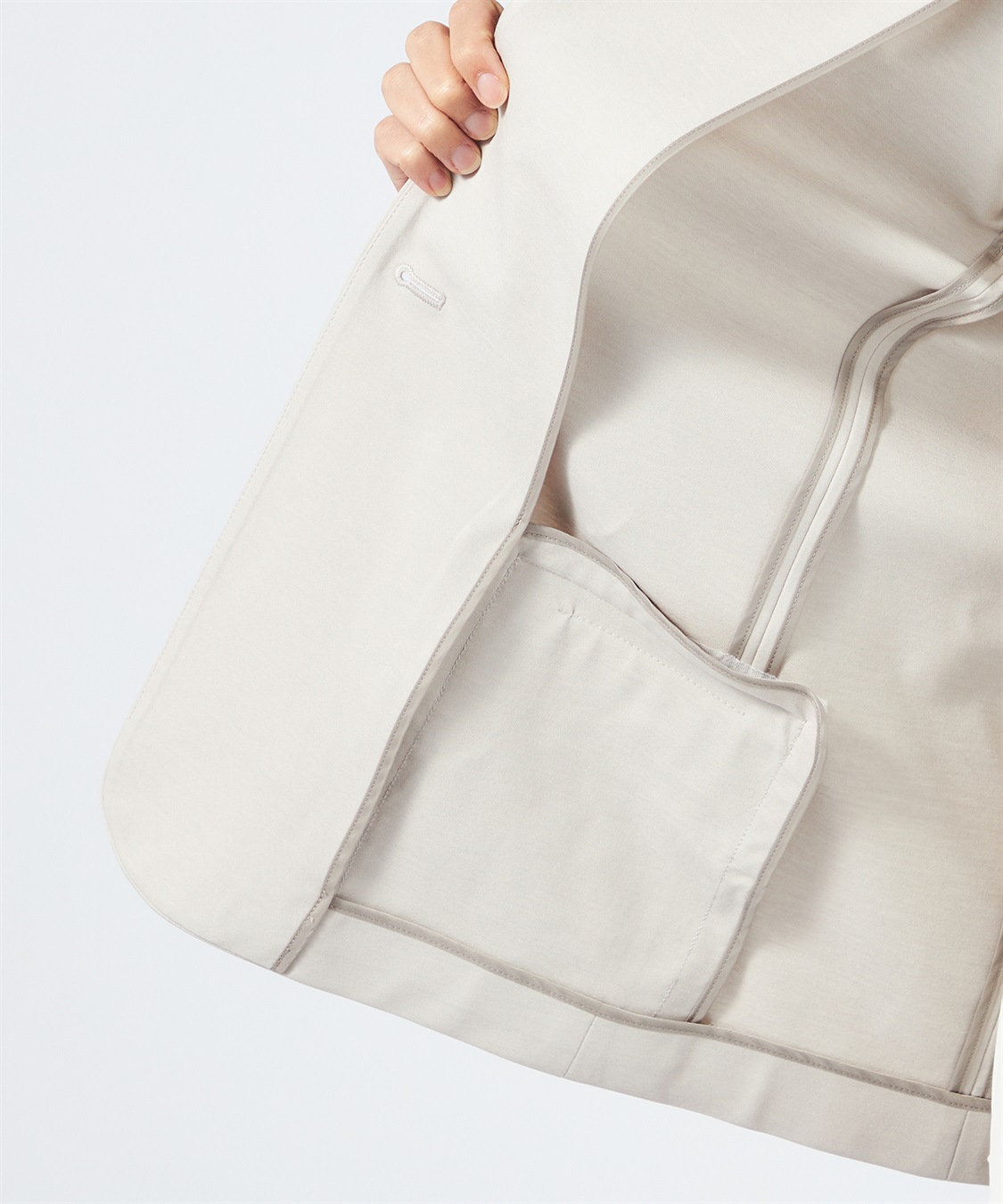 A/C DESIGN BY ALPHA CUBIC ノーカラーリラックスジャケット【美モーションシリーズ】_sub_10