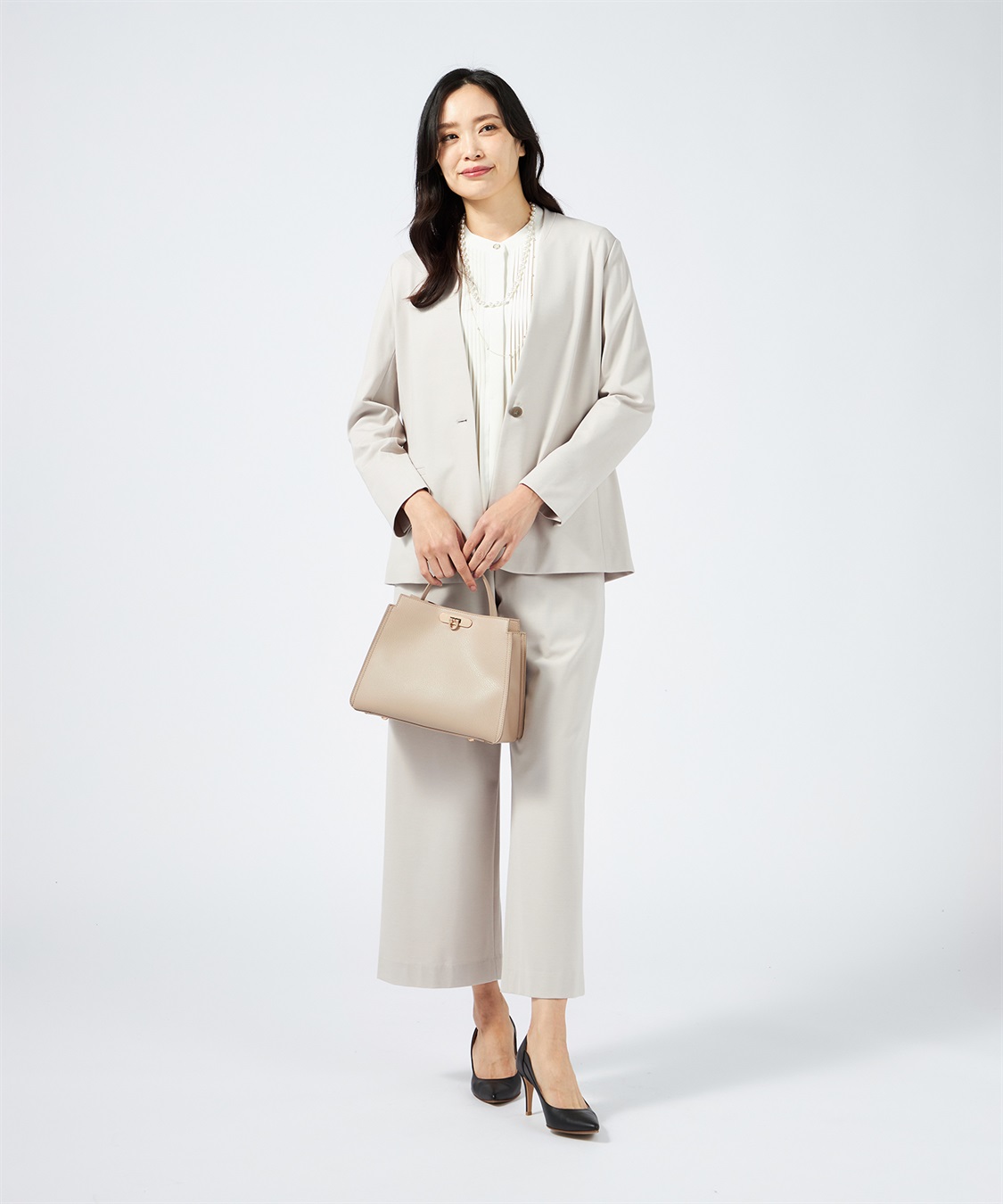 A/C DESIGN BY ALPHA CUBIC ノーカラーリラックスジャケット【美モーションシリーズ】_sub_15