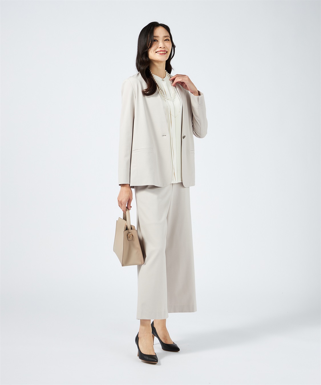 A/C DESIGN BY ALPHA CUBIC ノーカラーリラックスジャケット【美モーションシリーズ】_sub_17