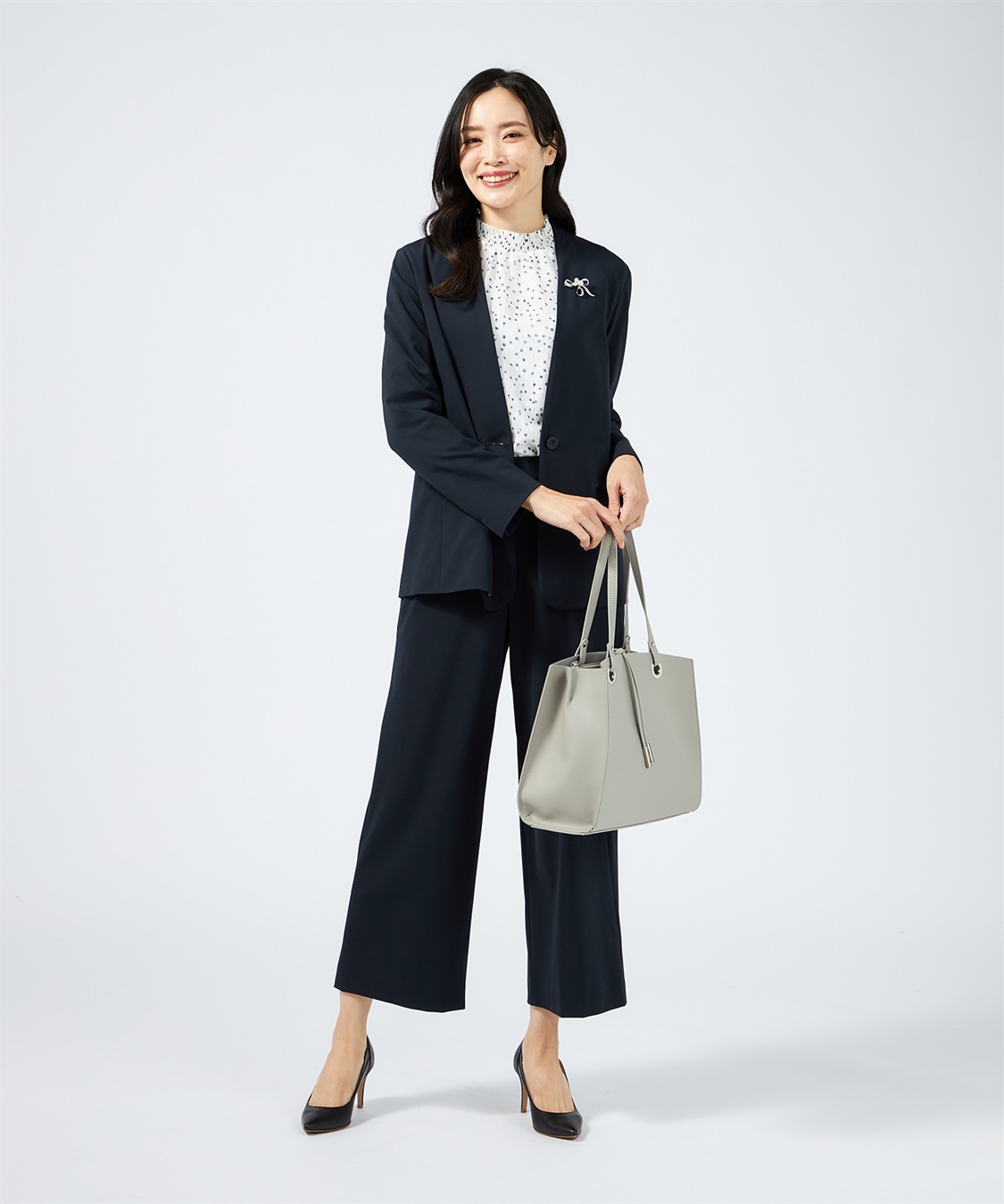 A/C DESIGN BY ALPHA CUBIC ノーカラーリラックスジャケット【美モーションシリーズ】_sub_21