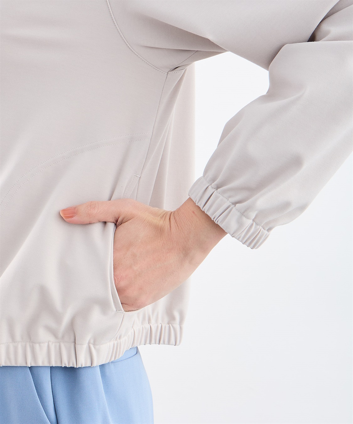 A/C DESIGN BY ALPHA CUBIC ストレッチノーカラーブルゾン【美モーションシリーズ】_sub_15