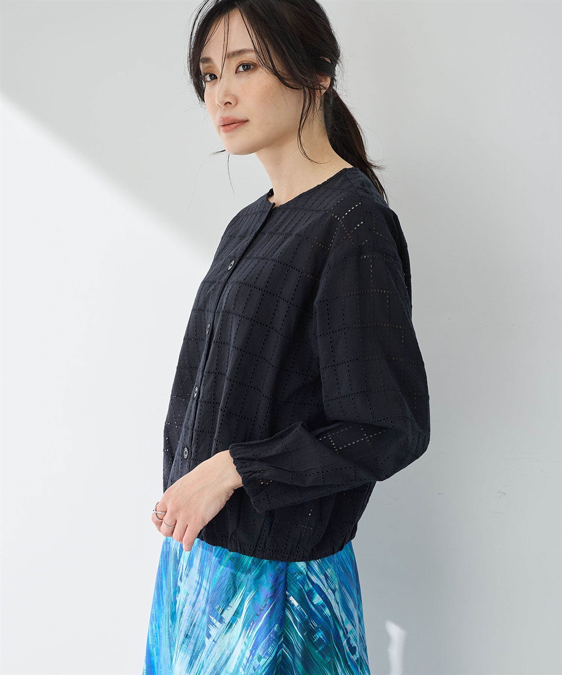 A/C DESIGN BY ALPHA CUBIC スクエア刺しゅうブルゾン_sub_7