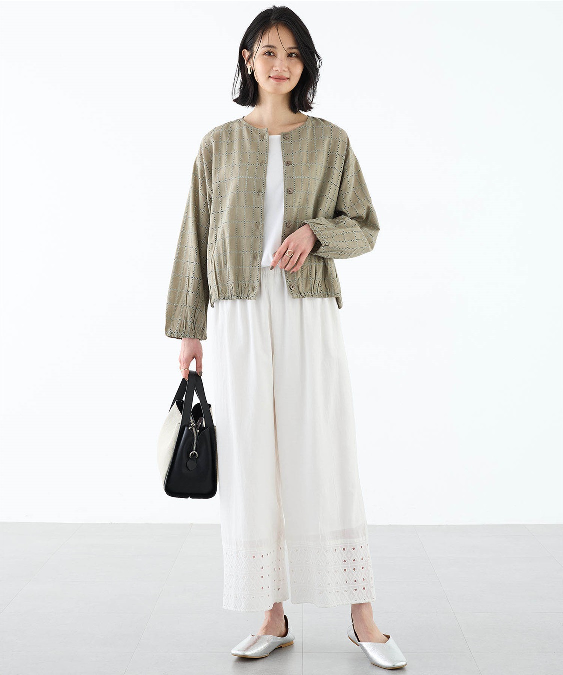 A/C DESIGN BY ALPHA CUBIC スクエア刺しゅうブルゾン_sub_11