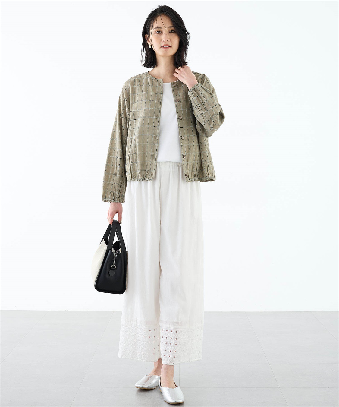 A/C DESIGN BY ALPHA CUBIC スクエア刺しゅうブルゾン_sub_12