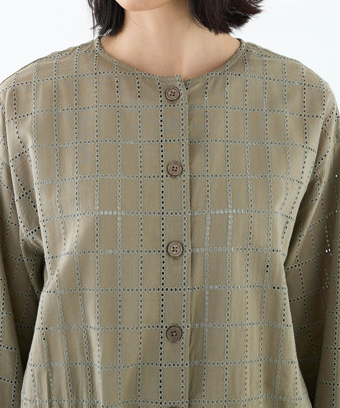 A/C DESIGN BY ALPHA CUBIC スクエア刺しゅうブルゾン_sub_15