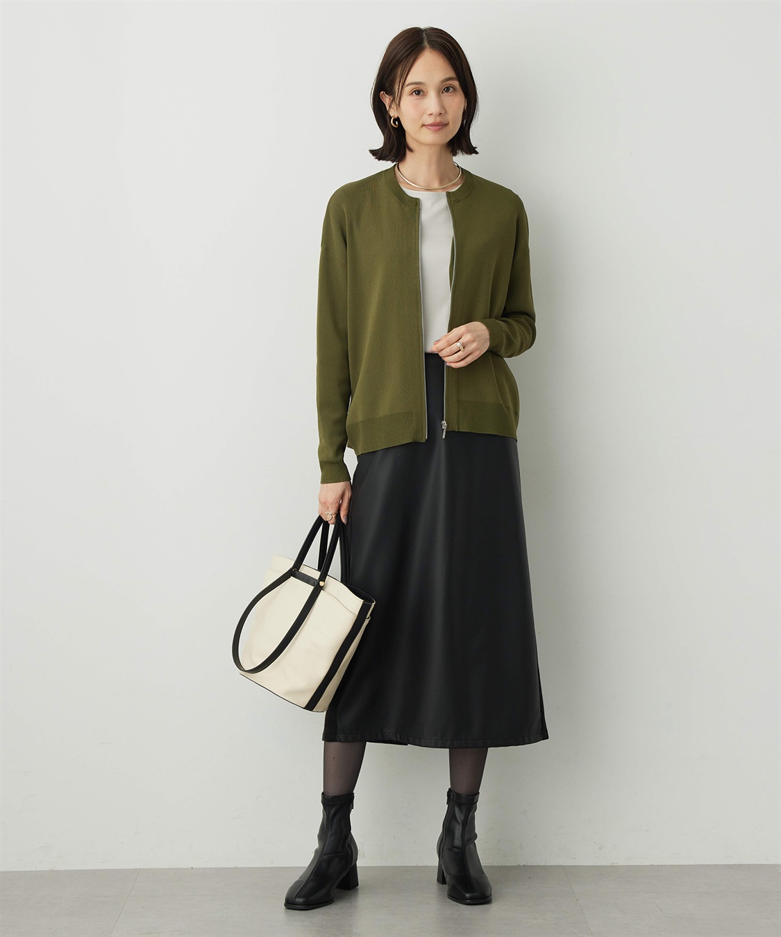 A/C DESIGN BY ALPHA CUBIC ニットブルゾン【洗える】_sub_4