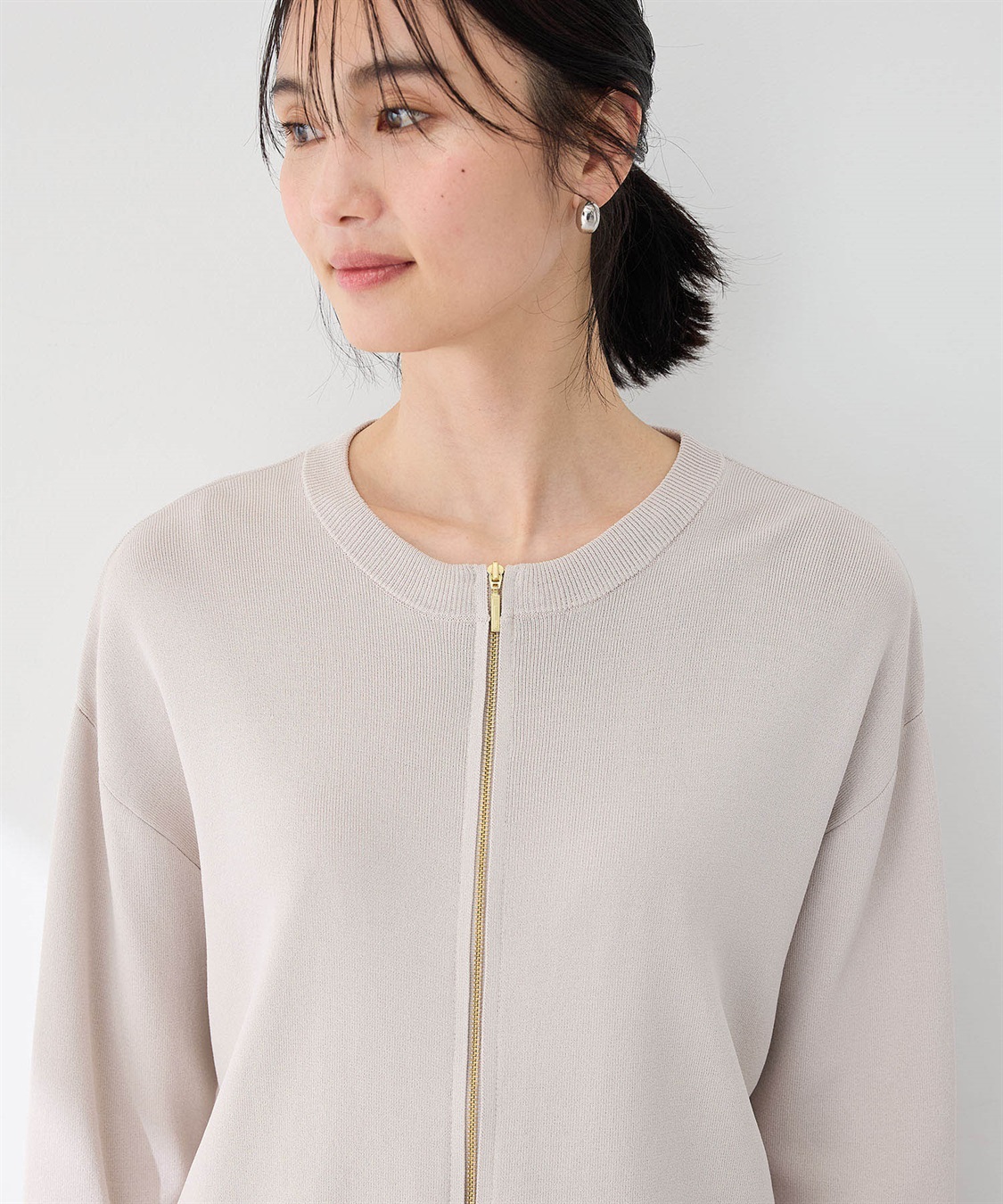 A/C DESIGN BY ALPHA CUBIC ニットブルゾン【洗える】_sub_9