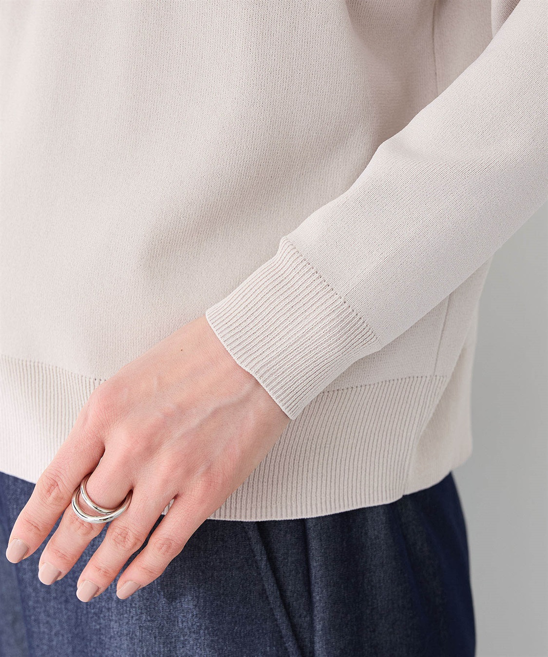 A/C DESIGN BY ALPHA CUBIC ニットブルゾン【洗える】_sub_10