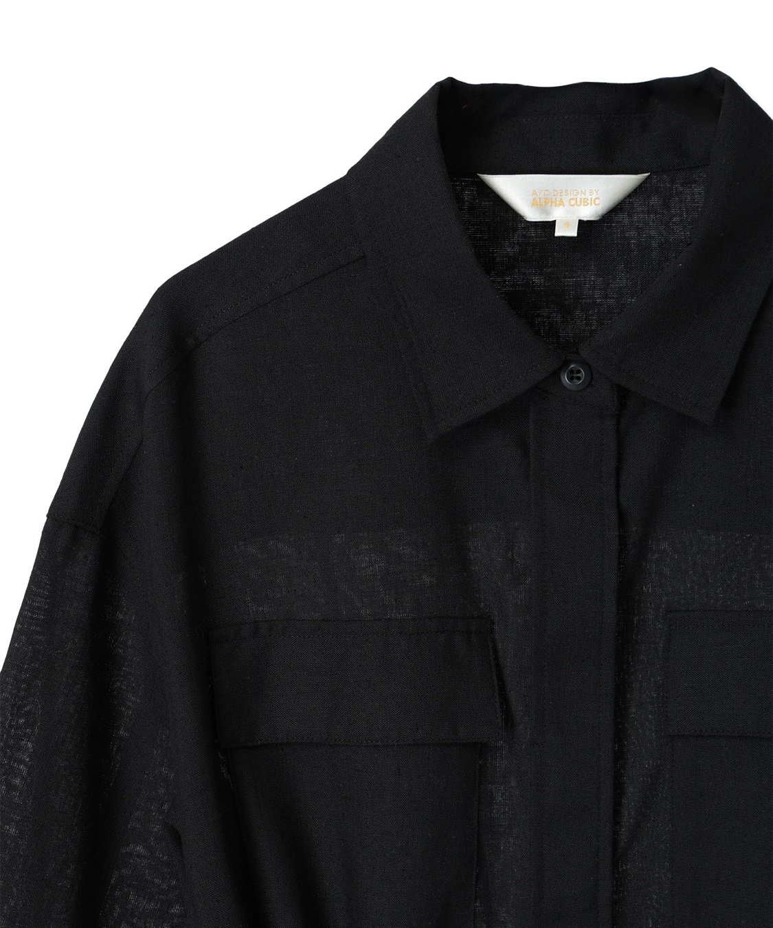 A/C DESIGN BY ALPHA CUBIC リネンミックスシャツジャケット_sub_23