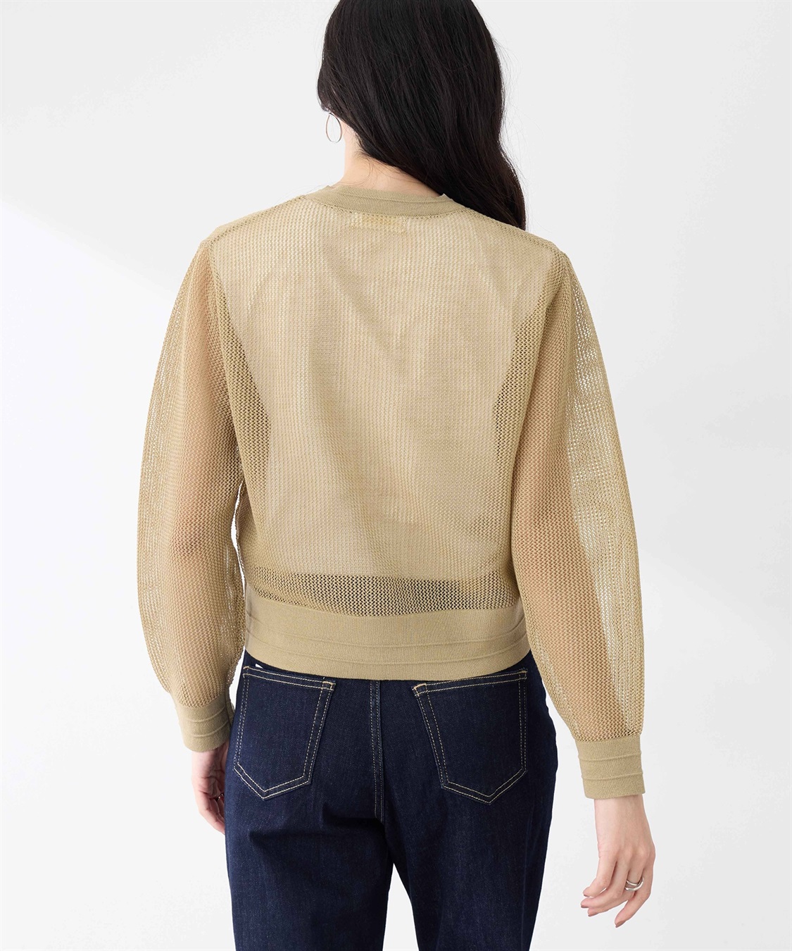 A/C DESIGN BY ALPHA CUBIC メッシュニットブルゾン【手洗い可能】_sub_5