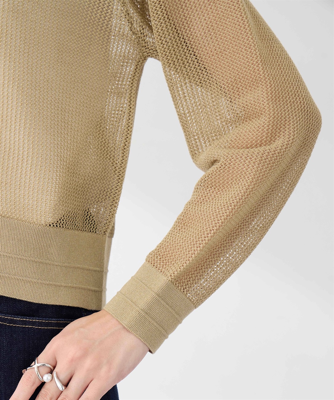 A/C DESIGN BY ALPHA CUBIC メッシュニットブルゾン【手洗い可能】_sub_15