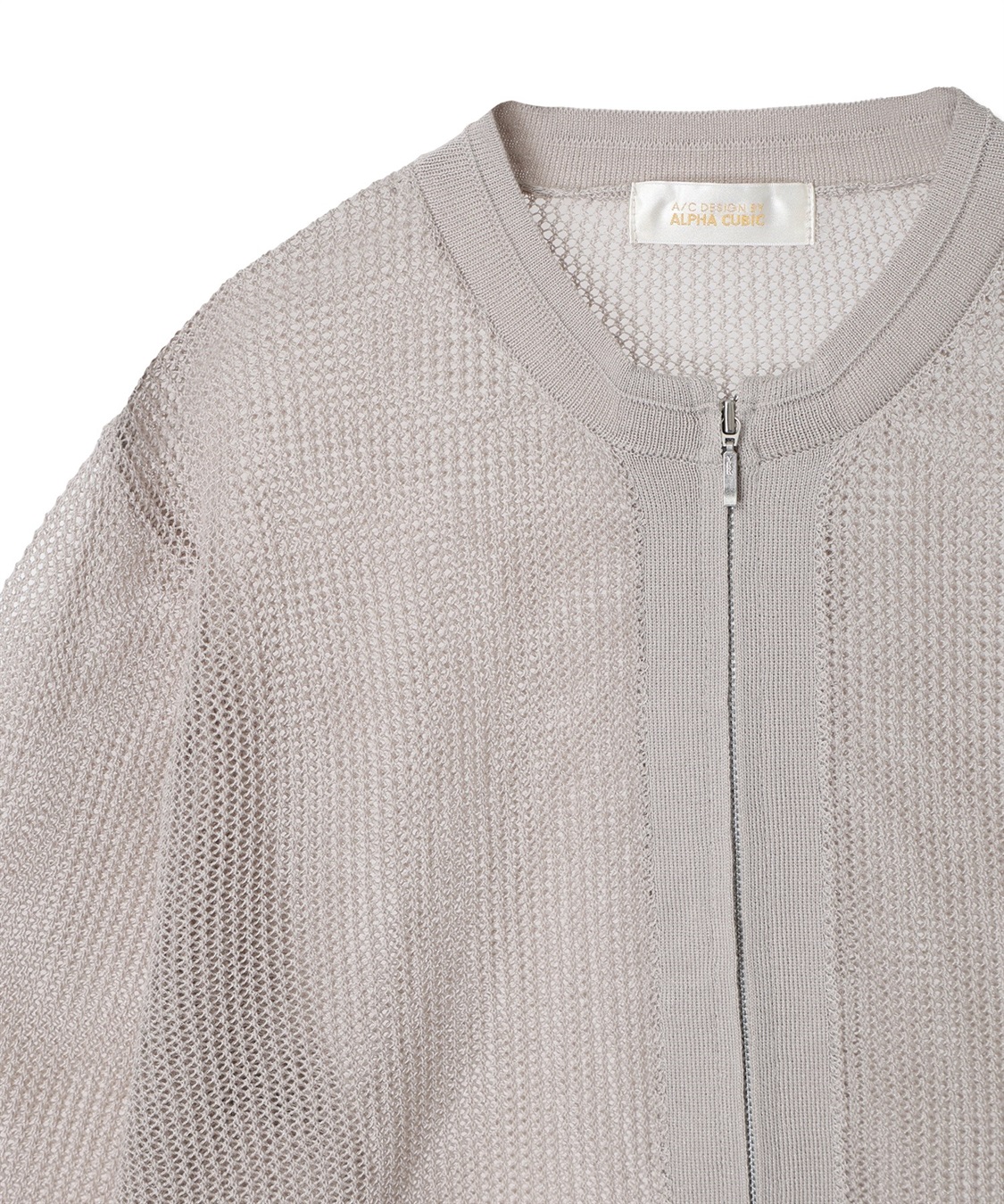 A/C DESIGN BY ALPHA CUBIC メッシュニットブルゾン【手洗い可能】_sub_19