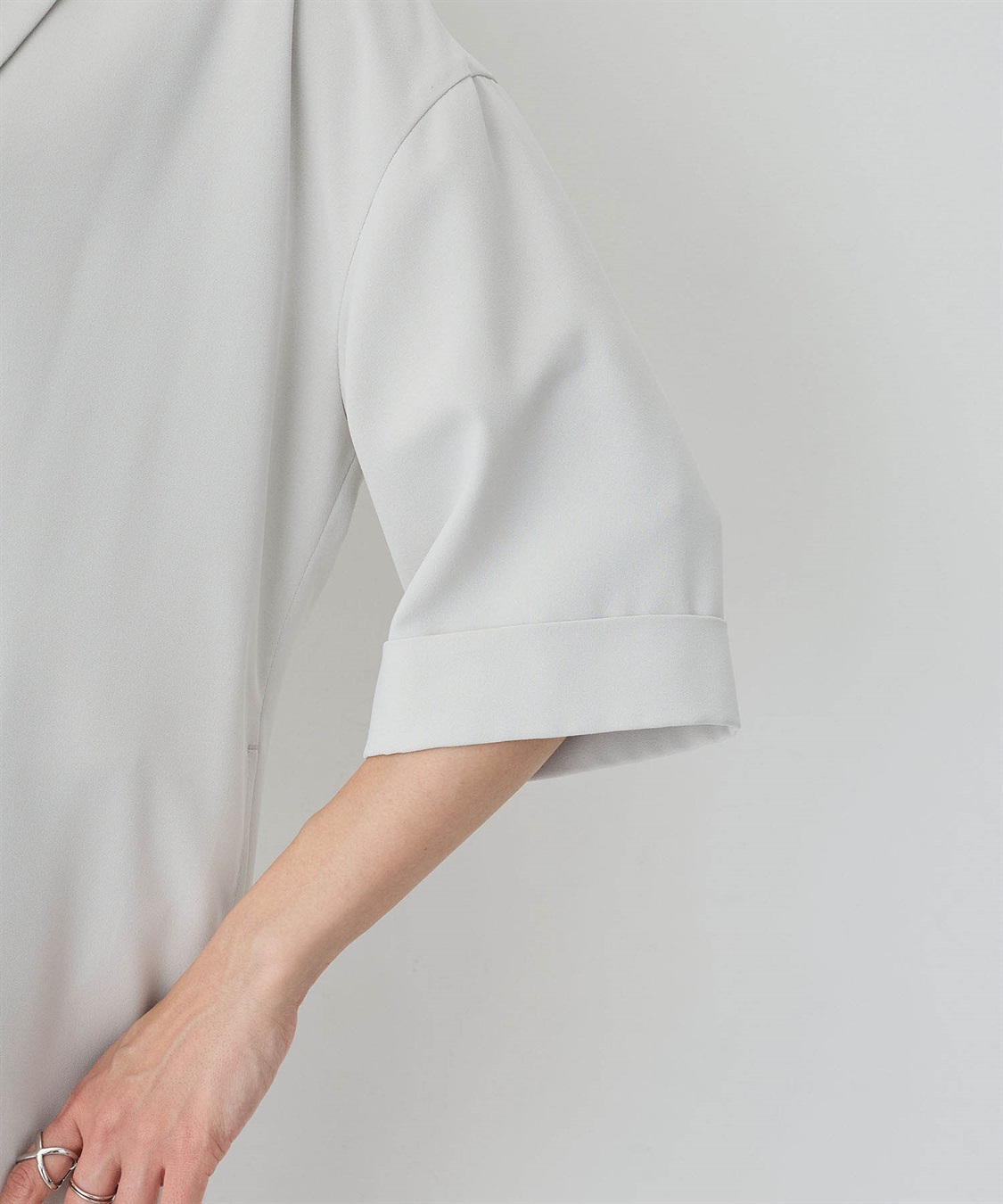 A/C DESIGN BY ALPHA CUBIC 【美モーション】半袖テーラードジャケット【接触冷感・UVカット】_sub_10