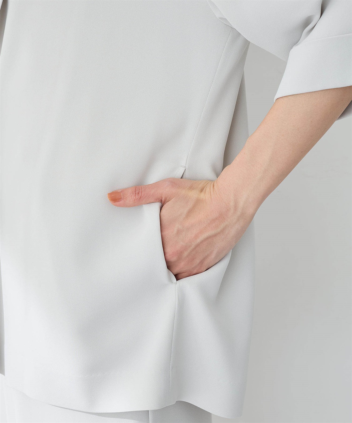 A/C DESIGN BY ALPHA CUBIC 【美モーション】半袖テーラードジャケット【接触冷感・UVカット】_sub_11