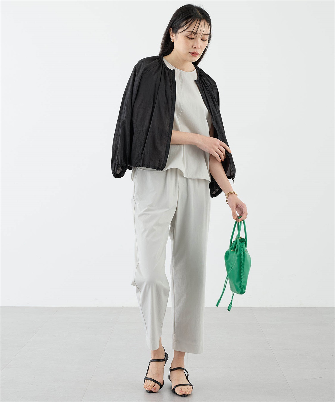 A/C DESIGN BY ALPHA CUBIC シアーワッシャーブルゾン【接触冷感】_sub_4