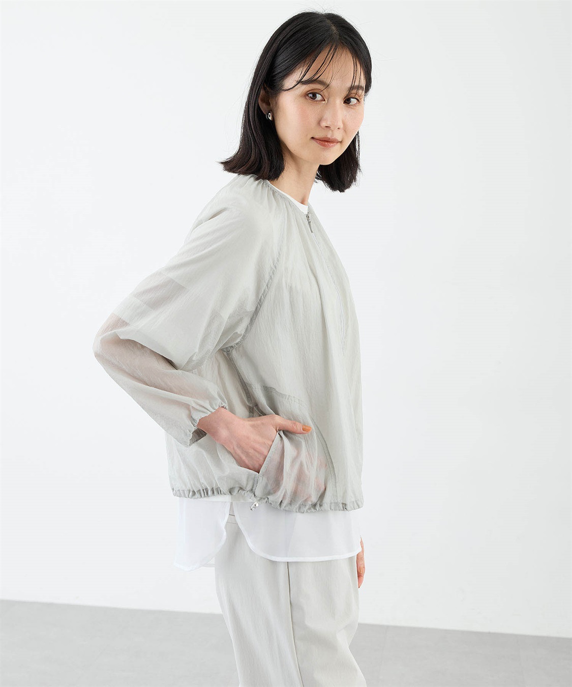 A/C DESIGN BY ALPHA CUBIC シアーワッシャーブルゾン【接触冷感】_sub_11