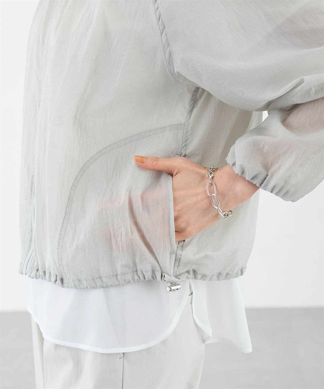 A/C DESIGN BY ALPHA CUBIC シアーワッシャーブルゾン【接触冷感】_sub_14