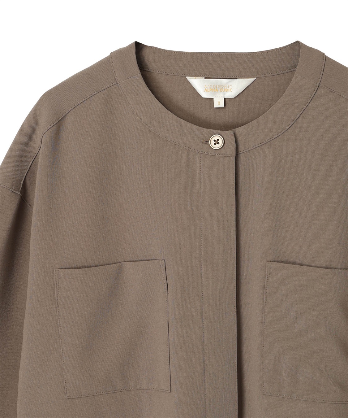 A/C DESIGN BY ALPHA CUBIC 【美モーション】ストレッチノーカラーシャツジャケット【接触冷感・UVカット】_sub_20