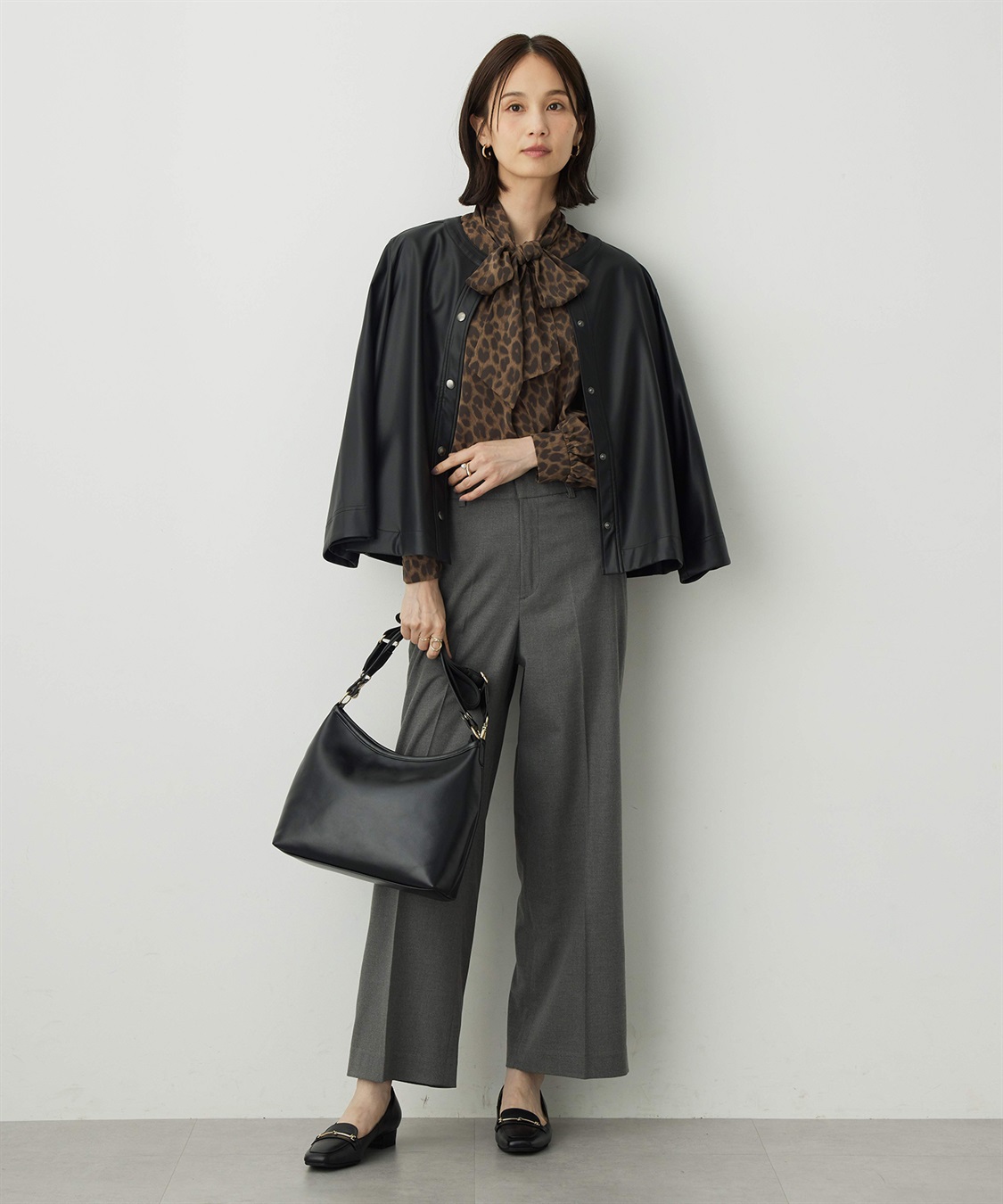 A/C DESIGN BY ALPHA CUBIC エコレザーノーカラージャケット_sub_7