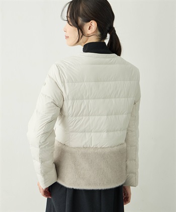 A/C DESIGN BY ALPHA CUBIC ファー付きライトショートダウン【軽量・ハンドウォッシャブル】_subthumb_4