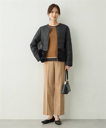 A/C DESIGN BY ALPHA CUBIC ファー付きライトショートダウン【軽量・ハンドウォッシャブル】_subthumb_7