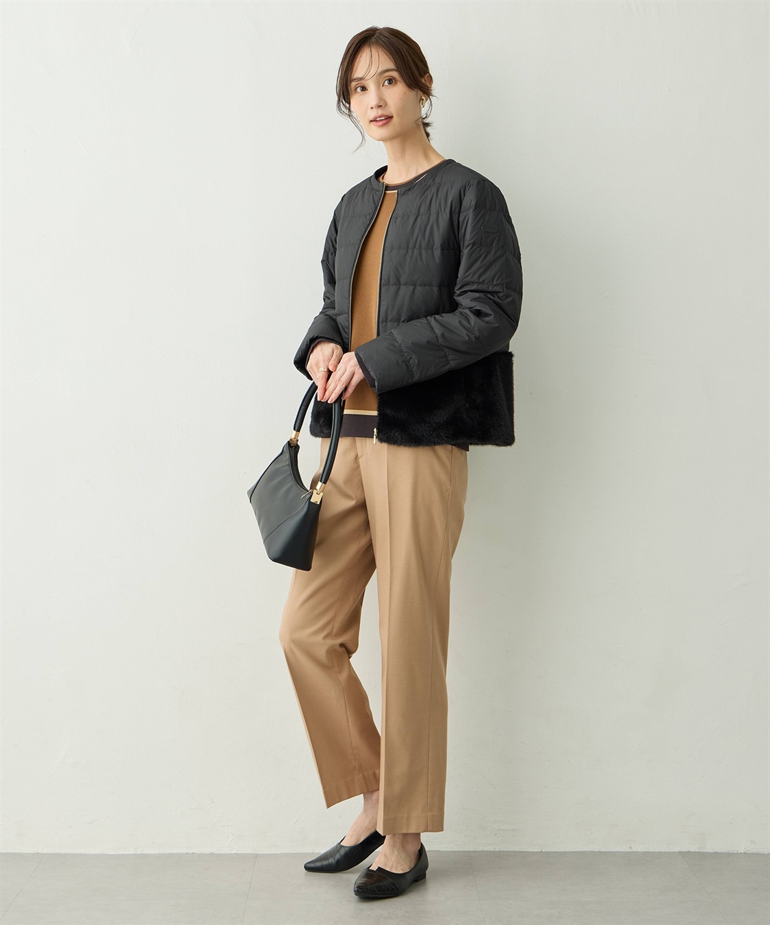 A/C DESIGN BY ALPHA CUBIC ファー付きライトショートダウン【軽量・ハンドウォッシャブル】_sub_8