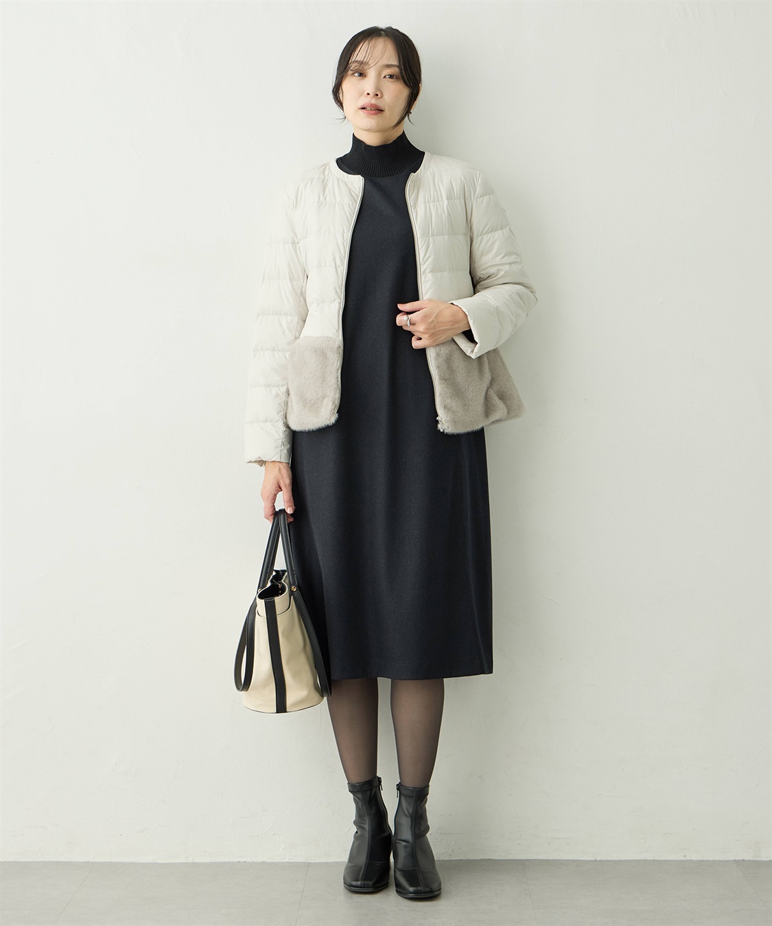 A/C DESIGN BY ALPHA CUBIC ファー付きライトショートダウン【軽量・ハンドウォッシャブル】_sub_9