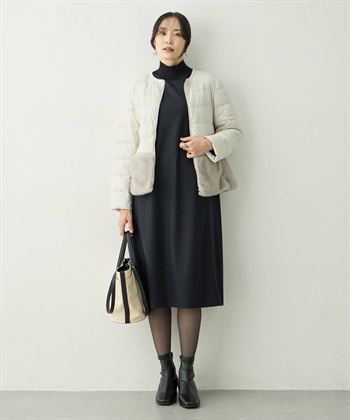 A/C DESIGN BY ALPHA CUBIC ファー付きライトショートダウン【軽量・ハンドウォッシャブル】_subthumb_9