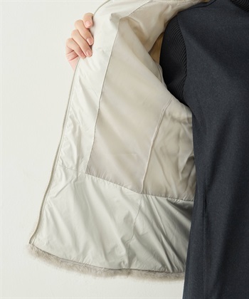 A/C DESIGN BY ALPHA CUBIC ファー付きライトショートダウン【軽量・ハンドウォッシャブル】_subthumb_16