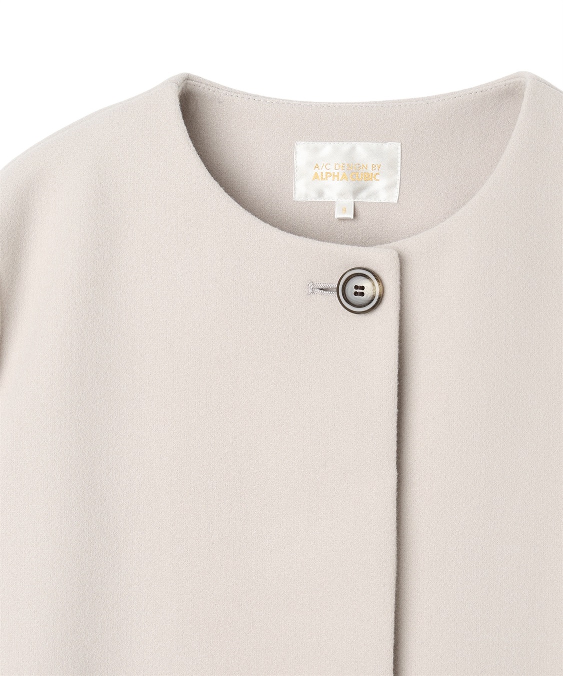 A/C DESIGN BY ALPHA CUBIC ノーカラーショートコート【軽量】_sub_20