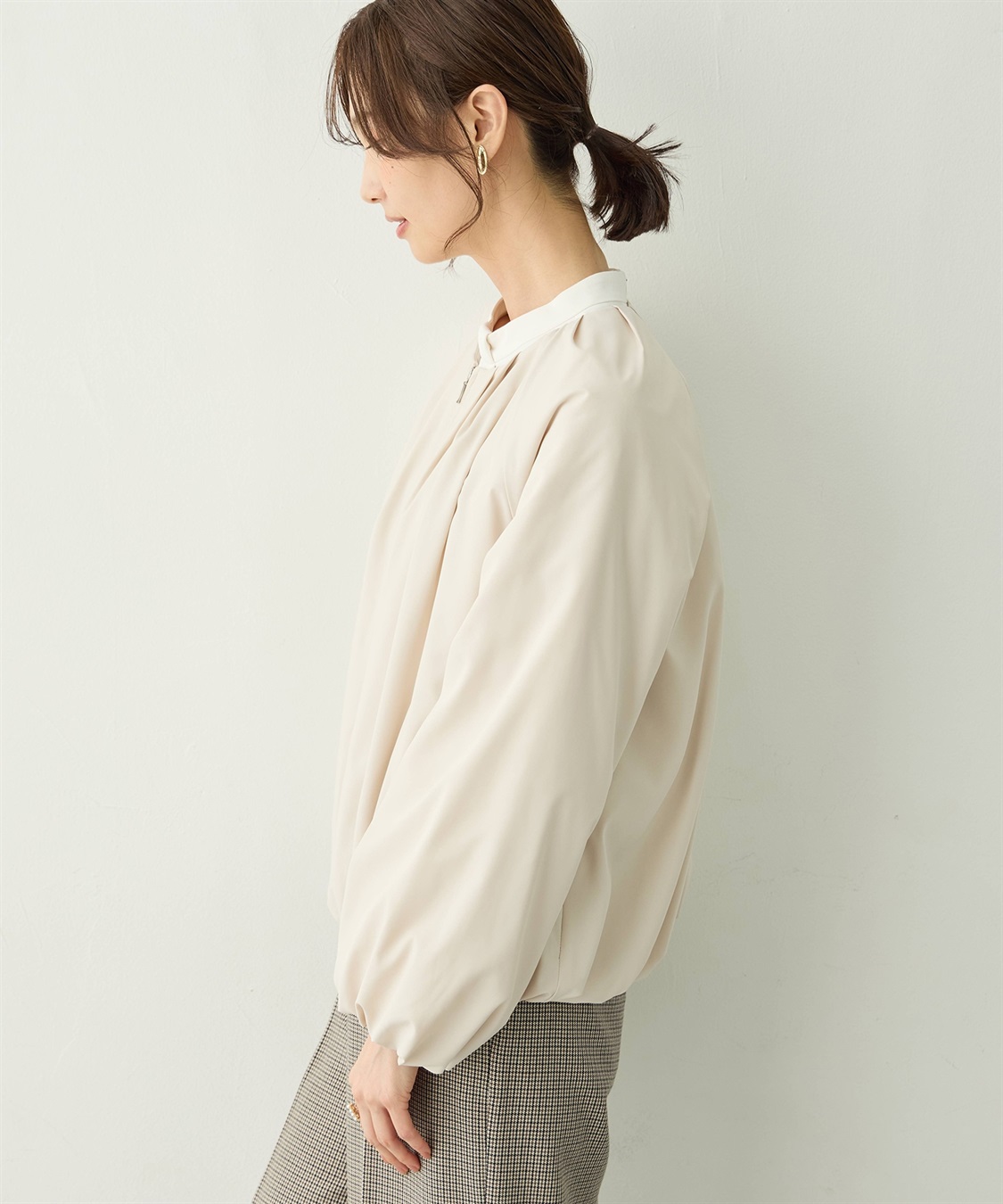 A/C DESIGN BY ALPHA CUBIC スーパーウォーム中綿ジップブルゾン【機能中綿・はっ水・軽量】_sub_2