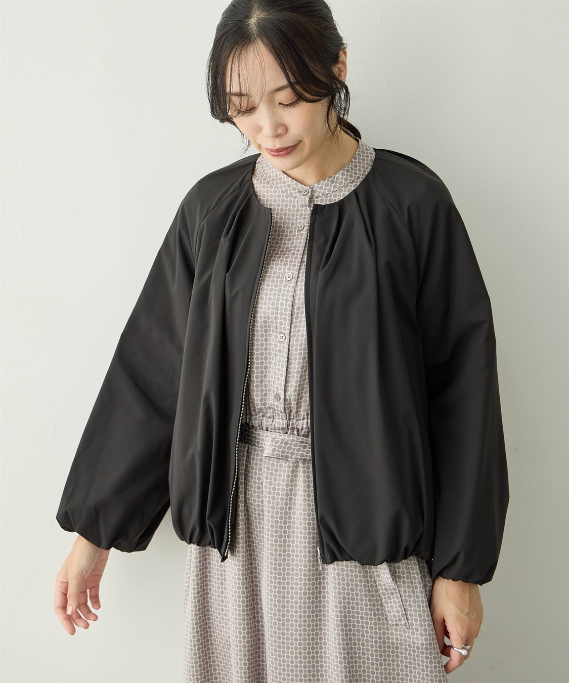 A/C DESIGN BY ALPHA CUBIC スーパーウォーム中綿ジップブルゾン【機能中綿・はっ水・軽量】_sub_4