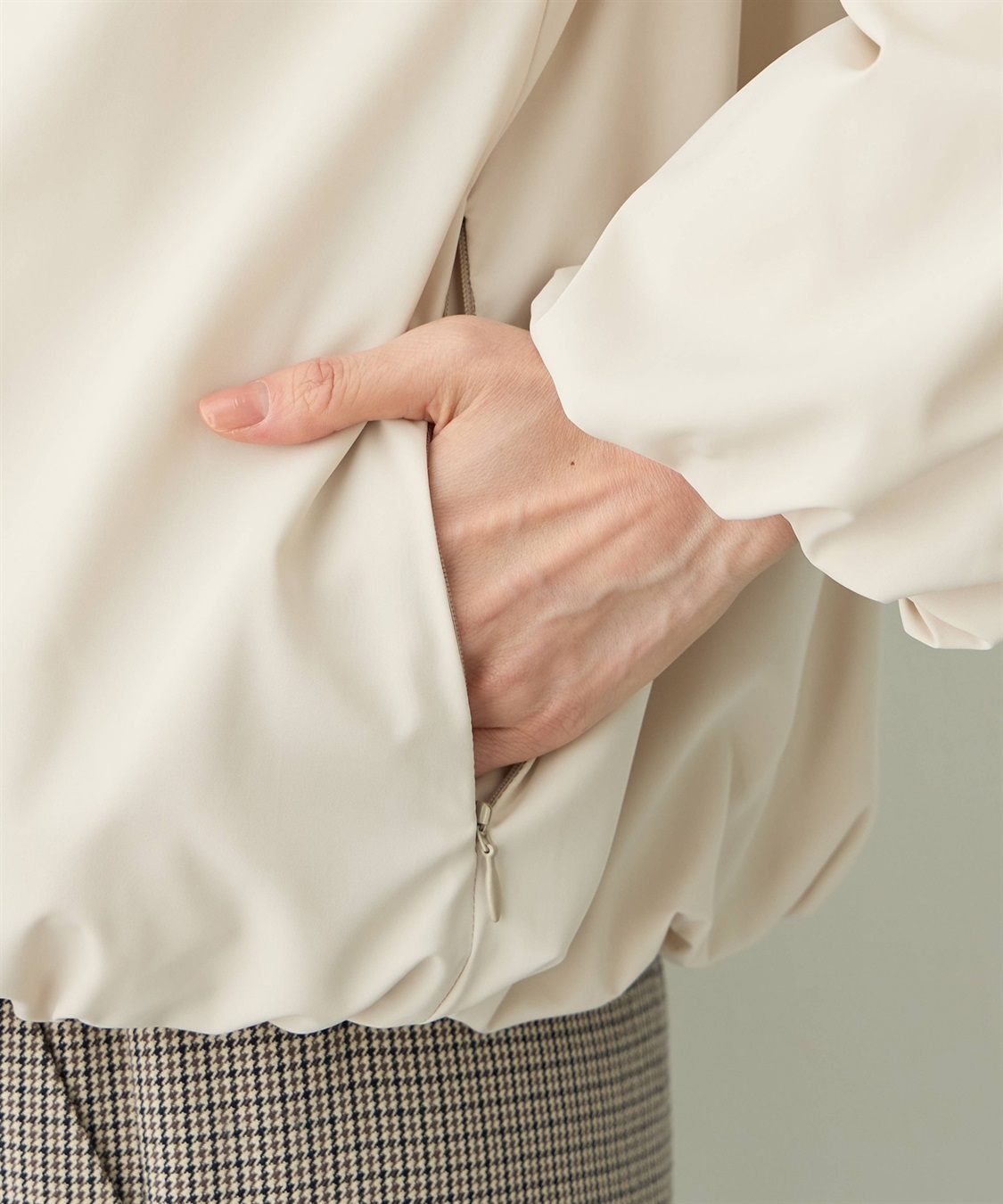 A/C DESIGN BY ALPHA CUBIC スーパーウォーム中綿ジップブルゾン【機能中綿・はっ水・軽量】_sub_13