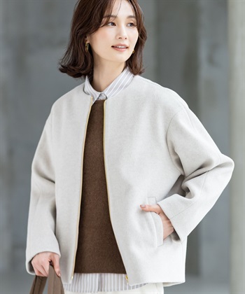 A/C DESIGN BY ALPHA CUBIC ジップギャザーブルゾン_subthumb_8