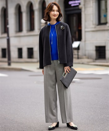 A/C DESIGN BY ALPHA CUBIC ジップギャザーブルゾン_subthumb_10