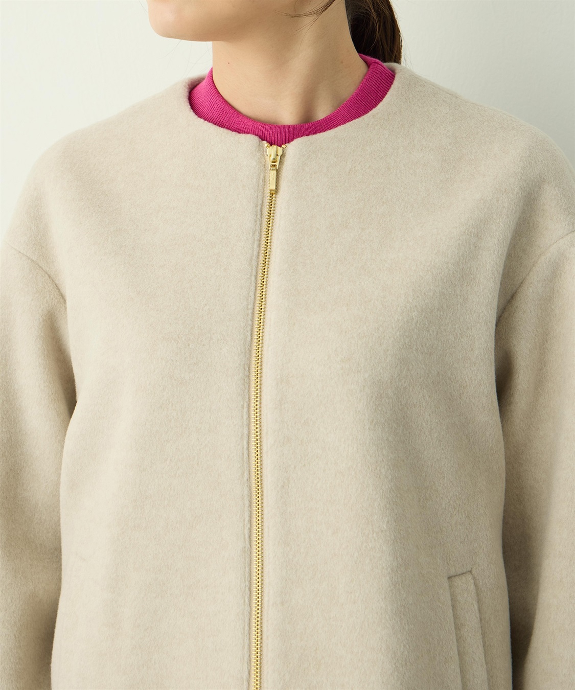 A/C DESIGN BY ALPHA CUBIC ジップギャザーブルゾン_sub_14