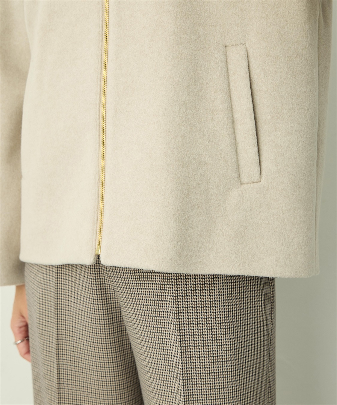 A/C DESIGN BY ALPHA CUBIC ジップギャザーブルゾン_sub_17