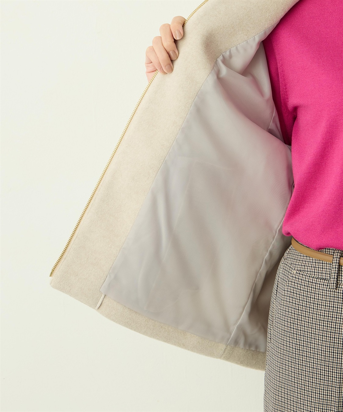 A/C DESIGN BY ALPHA CUBIC ジップギャザーブルゾン_sub_18