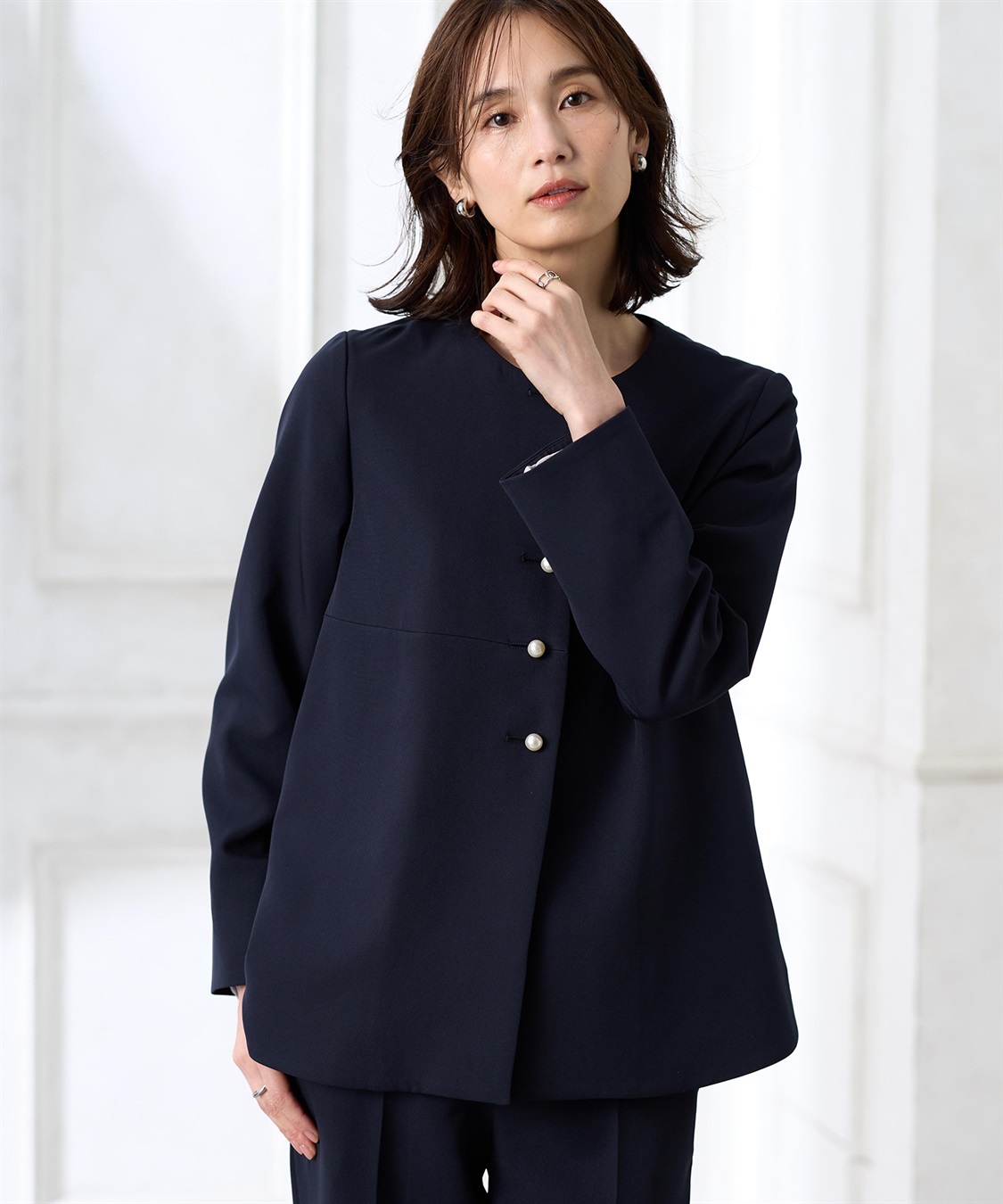 A/C DESIGN BY ALPHA CUBIC ペプラムジャケット【セットアップ対応】_sub_1