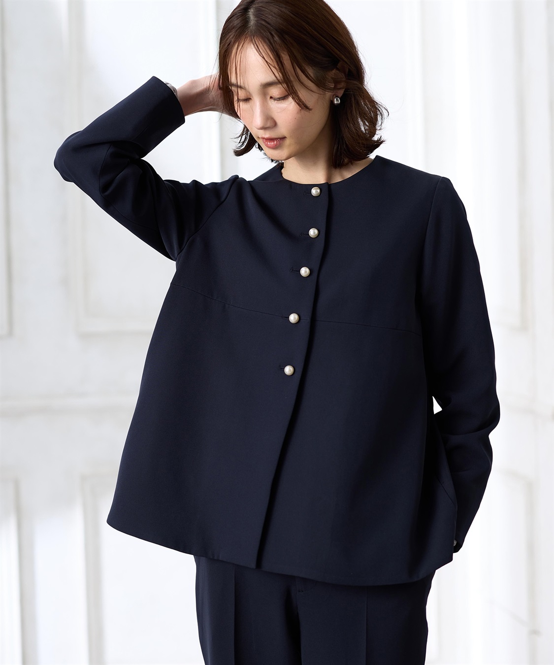 A/C DESIGN BY ALPHA CUBIC ペプラムジャケット【セットアップ対応】_sub_2