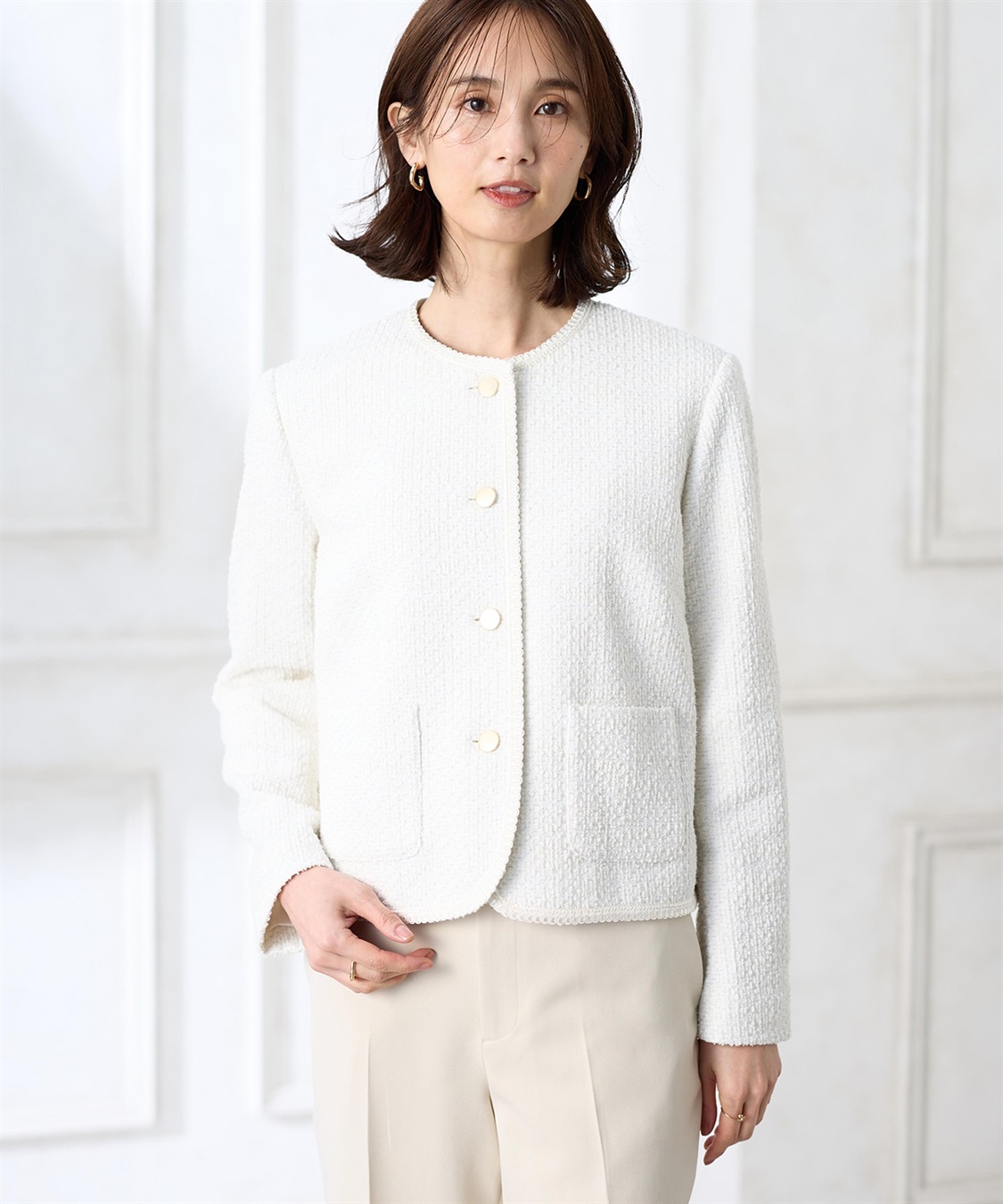 A/C DESIGN BY ALPHA CUBIC ツイードジャケット_sub_1