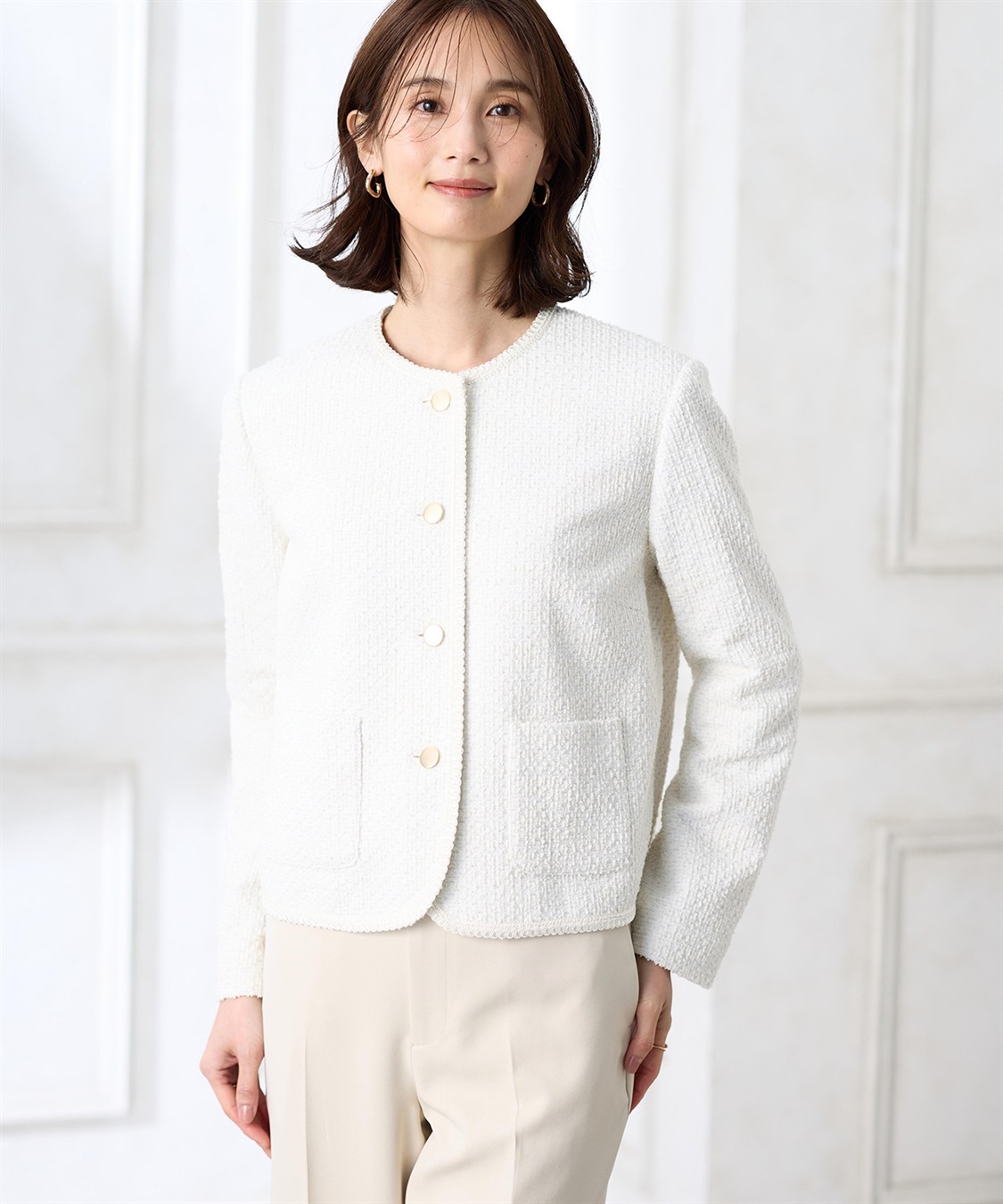 A/C DESIGN BY ALPHA CUBIC ツイードジャケット_sub_2