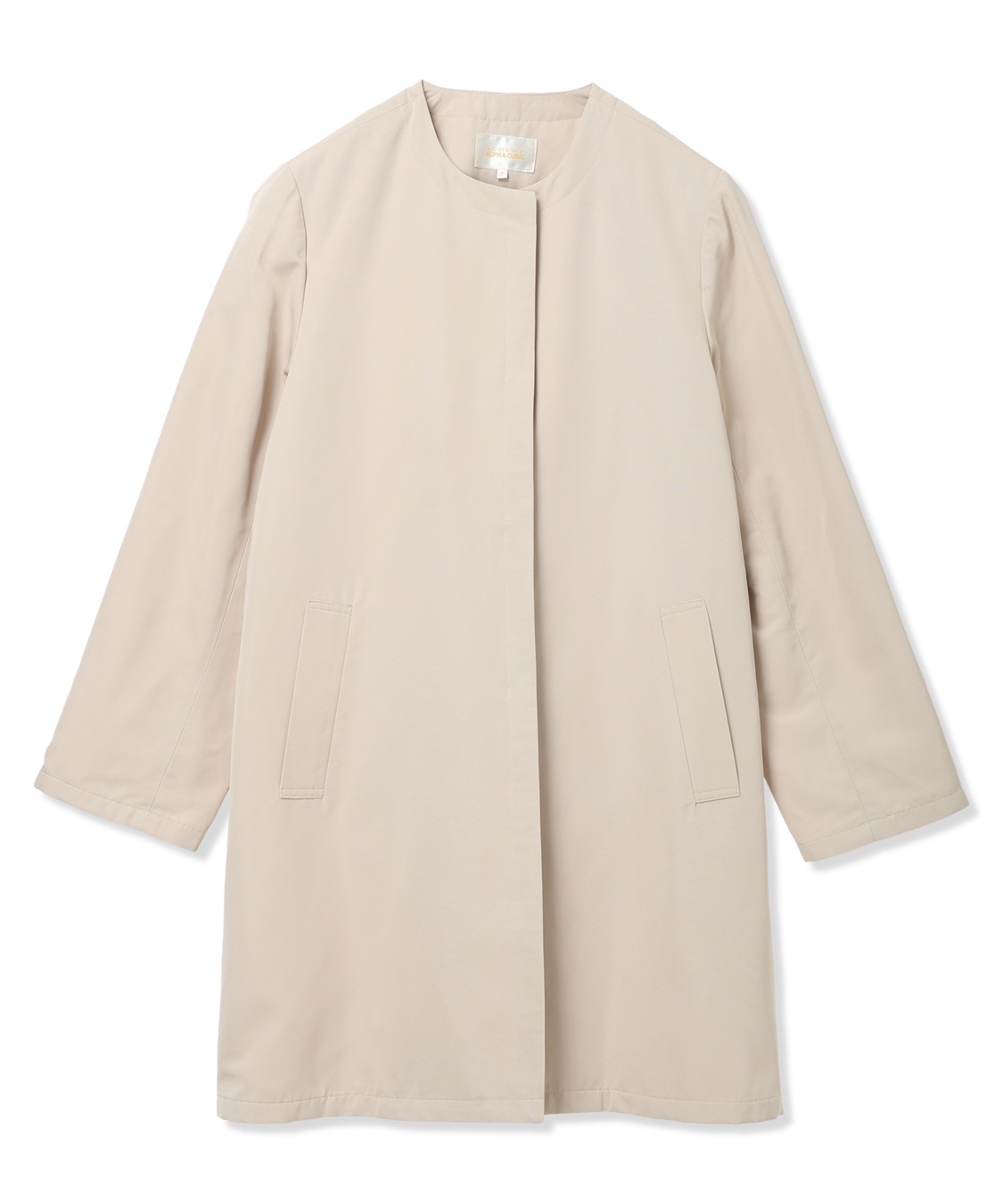 A/C DESIGN BY ALPHA CUBIC スーパーウォームグログランノーカラーコート【はっ水・軽量】_sub_8