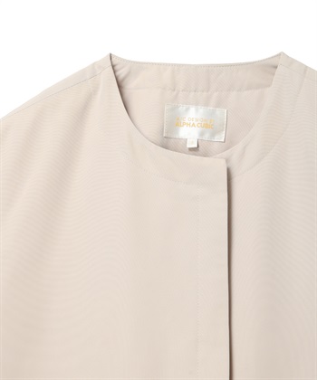 A/C DESIGN BY ALPHA CUBIC スーパーウォームグログランノーカラーコート【はっ水・軽量】_subthumb_10