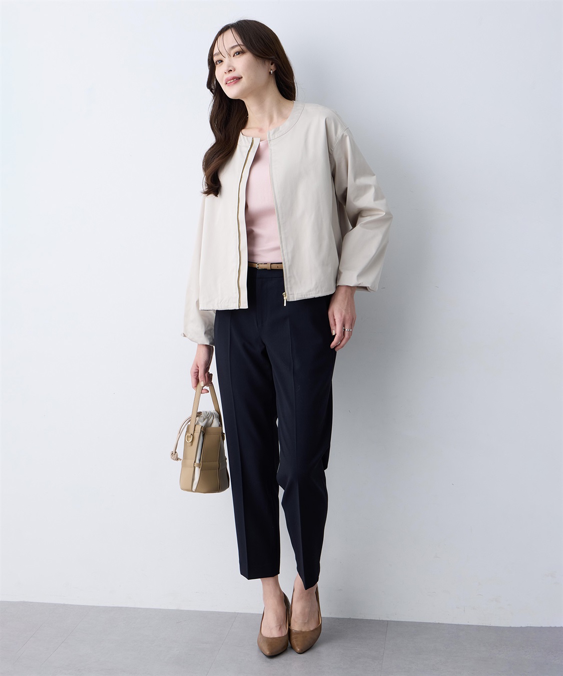 A/C DESIGN BY ALPHA CUBIC ノーカラーブルゾン_sub_13