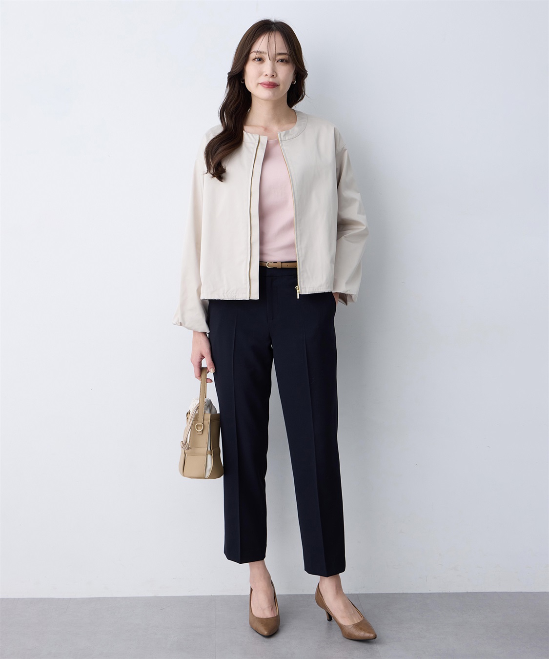 A/C DESIGN BY ALPHA CUBIC ノーカラーブルゾン_sub_15