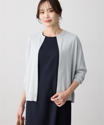 A/C DESIGN BY ALPHA CUBIC ジップアップブルゾン【接触冷感・UVカット・ウォッシャブル・毛玉になりにくい】_subthumb_1