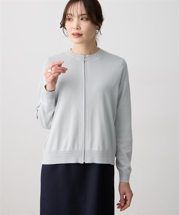 A/C DESIGN BY ALPHA CUBIC ジップアップブルゾン【接触冷感・UVカット・ウォッシャブル・毛玉になりにくい】_subthumb_2