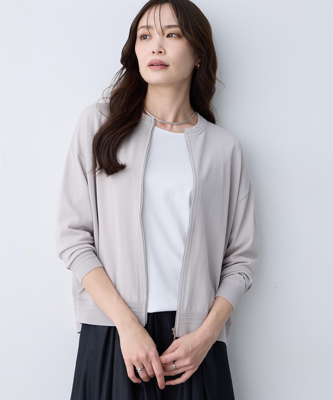 A/C DESIGN BY ALPHA CUBIC ジップアップブルゾン【接触冷感・UVカット・ウォッシャブル・毛玉になりにくい】_sub_10