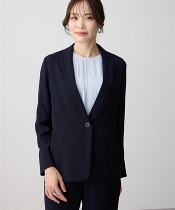 A/C DESIGN BY ALPHA CUBIC ストレッチジョーゼットテーラードジャケット【接触冷感・UVカット・吸水速乾・セットアップ対応】_subthumb_4